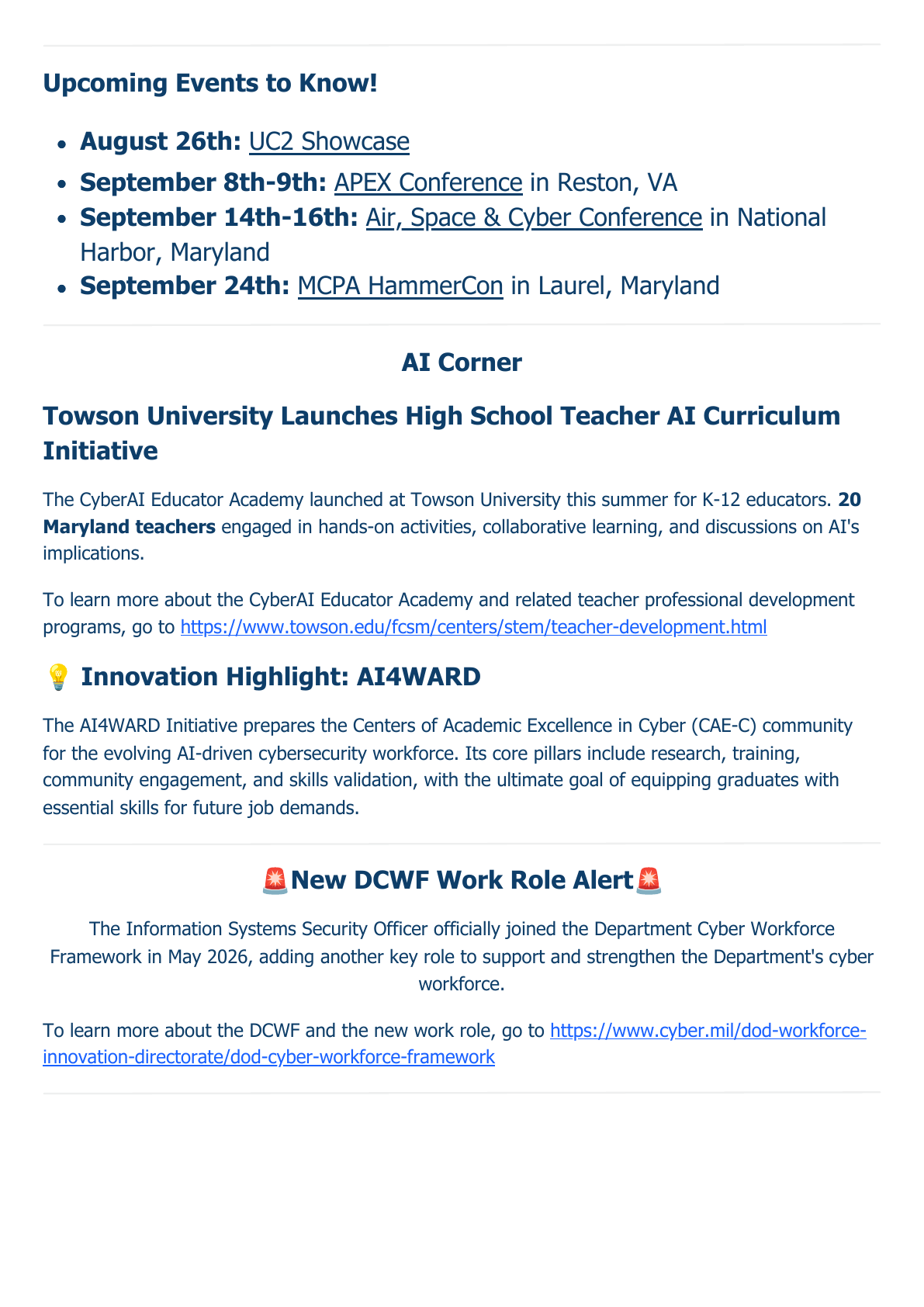 August 2026 Newsletter, page 5 of 6